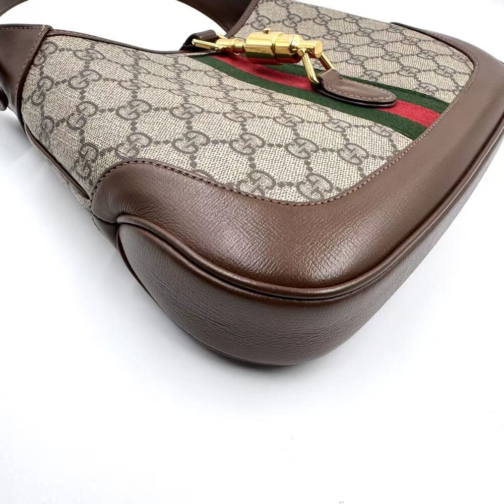 Hj Gucci Jackie Gg Supreme Brown #236181G20B - Picture 5 of 12